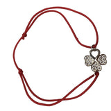 Bratara cu Nod Dublu Argint 925, Trifoi cu Zirconii - vivimall.ro