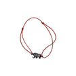 Brățară șnur reglabil argint 925 cu pandantiv elefant cu pietre Jolie Silver, vedere frontală, 1.5 cm x 0.8 cm
