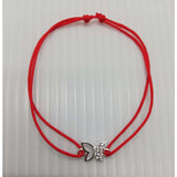 Bratara Cu Nod Dublu Din Argint 925 Fluture Cu Pietre