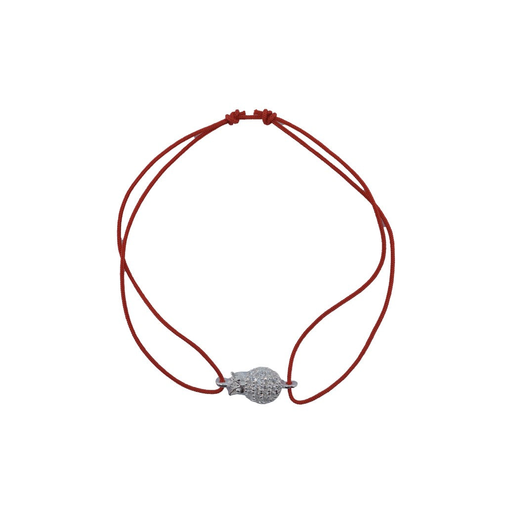 Bratara cu nod dublu din Argint 925, model Bufnita cu pietre - vivimall.ro