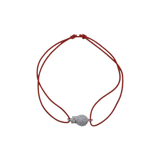 Bratara cu nod dublu din Argint 925, model Bufnita cu pietre - vivimall.ro