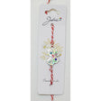 Bratara cu Snur Alb- Rosu Fluture Pietre Colorate - vivimall.ro