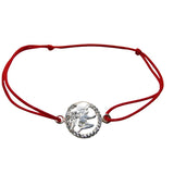 Bratara Snur Reglabil, Argint 925, Ingeras In Cerc Cu Pietre, Jolie Silver, 1.2 g, 2 cm x 1.5 cm - vivimall.ro