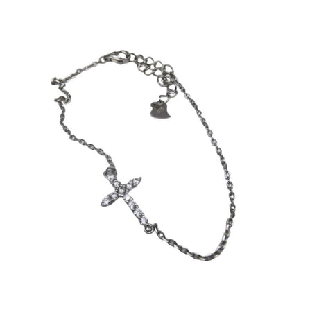 Bratara din Argint 925 Cruce Rodiata cu Zirconii - vivimall.ro