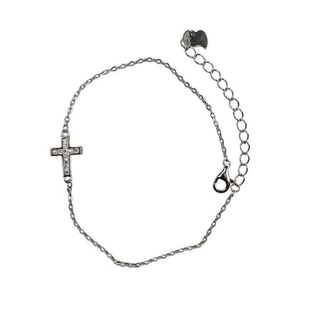 Bratara din Argint 925 Cruce Rodiata cu Zirconii - vivimall.ro