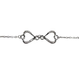 Bratara din Argint 925 Inimi Unite cu Minizirconii - vivimall.ro