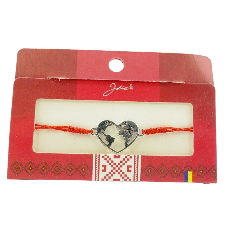 Bratara impletita Jolie Harta in Inima - vivimall.ro