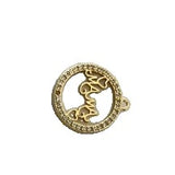 24 karátos aranyozott anya karkötő körben | LuxGold