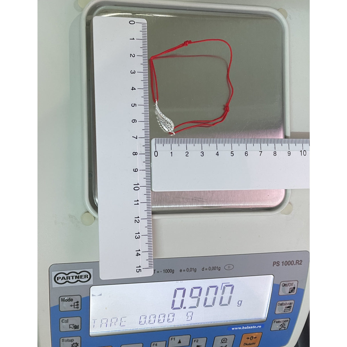 Bratara Snur Reglabil, Argint 925, Aripa cu Pietre, Jolie Silver, 0.9 g, 2.5 cm x 0.8 cm - vivimall.ro