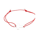 Bratara Snur Reglabil, Argint 925, Cruce, Jolie Silver, 0.55 g, 1.5 cm x 1 cm - vivimall.ro