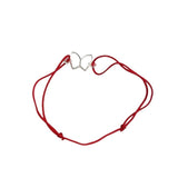 Bratara Snur Reglabil, Argint 925, Fluturas Contur, Jolie Silver, 0.6 g, 1.8 cm x 1 cm - vivimall.ro