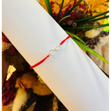 Bratara Snur Reglabil, Argint 925, Infinit Cu Inima, Jolie Silver, 0.5 g, 1.5 cm x 0.5 cm - vivimall.ro