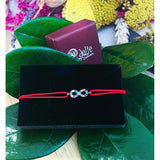 Bratara Snur Reglabil, Argint 925, Infinit Cu Zirconiu Colorat, Jolie Silver, 0.6 g, 1.8 cm x 0.5 cm - vivimall.ro