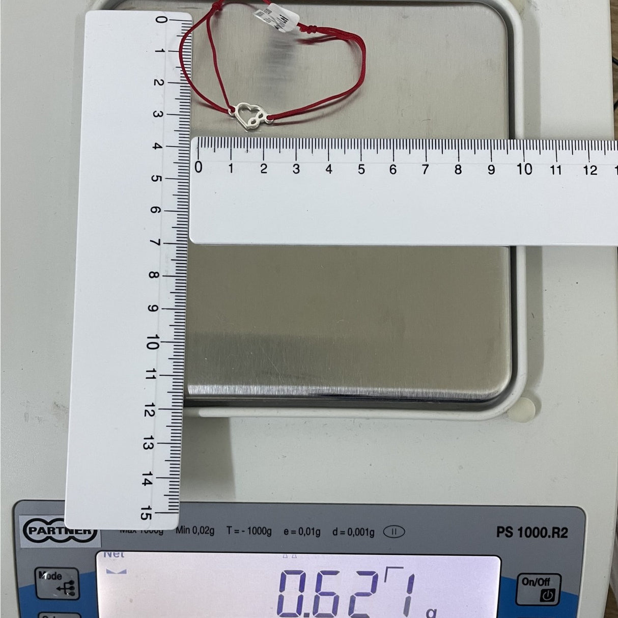 Állítható zsinóros karkötő, 925 ezüst, végtelenség a szívben, jolie ezüst, 0.5 G