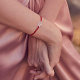 Bratara Snur Reglabil, Argint 925, Inima Brodata, Jolie Silver, 0.6 g, 1.3 cm x 1.3 cm - vivimall.ro