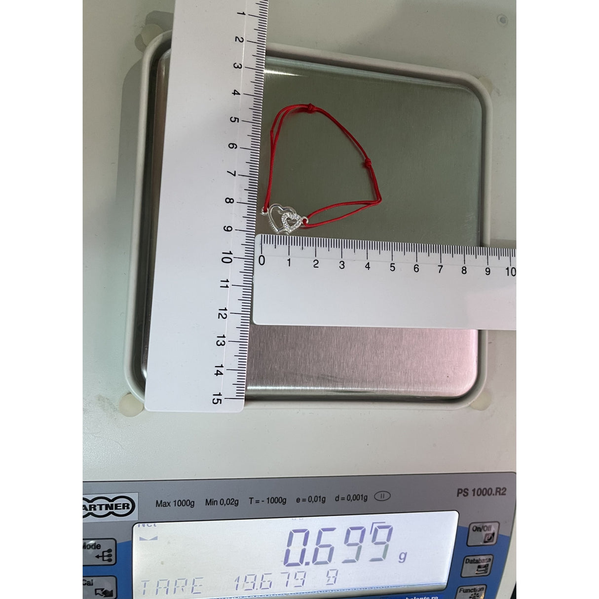 Állítható zsinóros karkötő, 925 ezüst, szívek kövekkel szomszédosak, jolie ezüst, 0.6 G