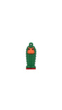 Breloc de Chei din Silicon, Flippy, Figurina Brainrot Cacto Hipopotamo, 4 cm, Verde - vivimall.ro