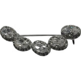 Brosa din Argint 925 Semicerc cu Zirconii - vivimall.ro