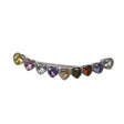 Brosa din Argint 925 Semicerc Inimi Colorate - vivimall.ro
