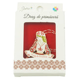 Brosa Mica in Cutie Jolie model Drag de Romania - vivimall.ro