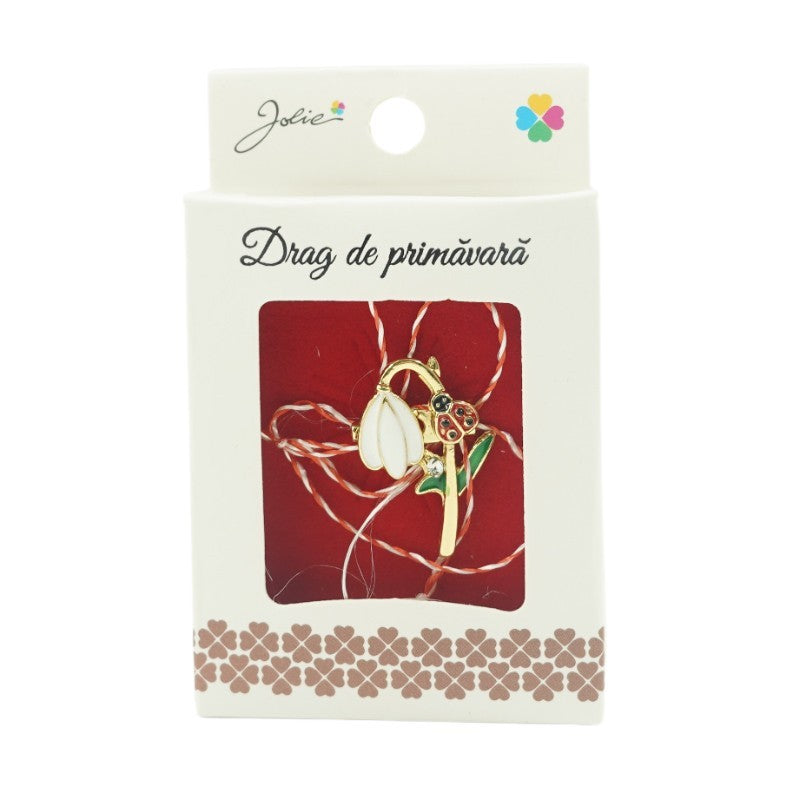 Brosa Mica in Cutie Ghiocel cu Gargarita - vivimall.ro