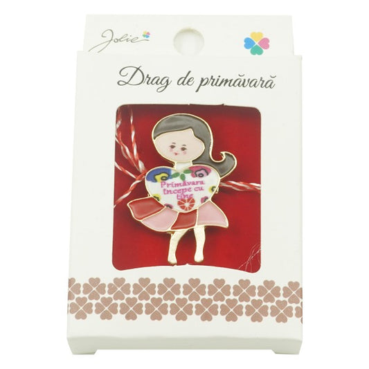 Brosa Mica in Cutie Jolie model Primavara Incepe cu Tine - vivimall.ro