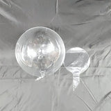 Buchet Decorativ, Vivimall, Trandafir in Balon cu Lumini Led, Diametru 35 cm, 2 x Baterii AA (neincluse), Albastru/Alb - vivimall.ro