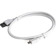 Cablu Date/Incarcare micro USB Fast Charging 5A 1m Alb - vivimall.ro