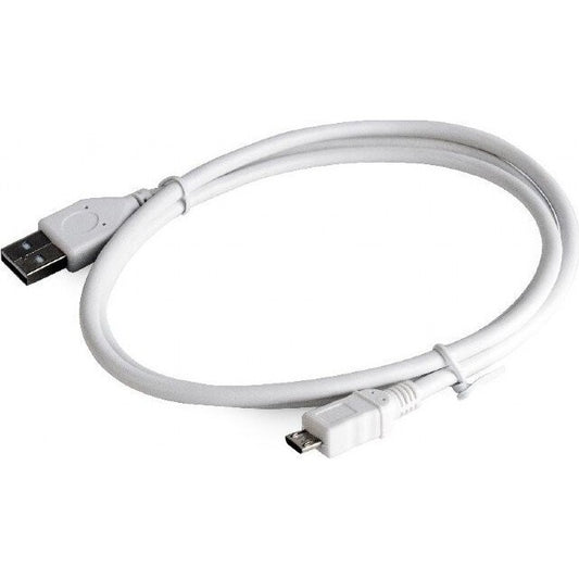 Cablu Date/Incarcare micro USB Fast Charging 5A 1m Alb - vivimall.ro
