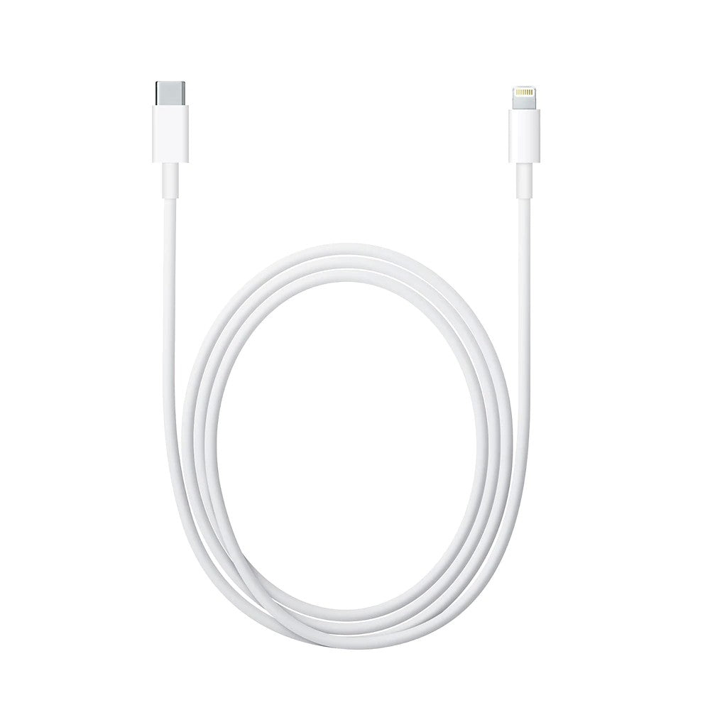 Cablu de date si de incarcare Apple, USB Tip-C-Lightning, 1 metru, Flippy, Alb - vivimall.ro