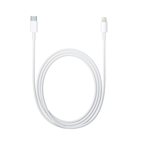 Cablu de date si de incarcare Apple, USB Tip-C-Lightning, 1 metru, Flippy, Alb - vivimall.ro
