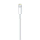 Cablu Lightning alb 3m compatibil iPhone X, XS, XR, XS Max, vedere laterală detaliu