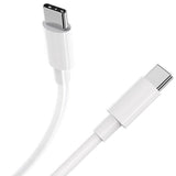 Cablu de Date pentru Telefon, Flippy, Cablu TYPE-C to TYPE-C Universal, Compatibil cu iOS si Android, Power Delivery 60W 130 cupru, 2 M, Simplu, Alb - vivimall.ro