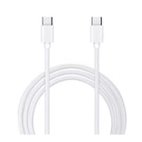 Cablu de date si Incarcare Flippy, Type-C la Type-C, lungime 1 m, alb - vivimall.ro