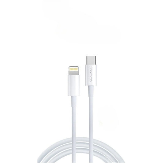 Cablu De Date USB Type-C la iPhone Vivimall WUW-X181 20W 1 m, Alb - vivimall.ro