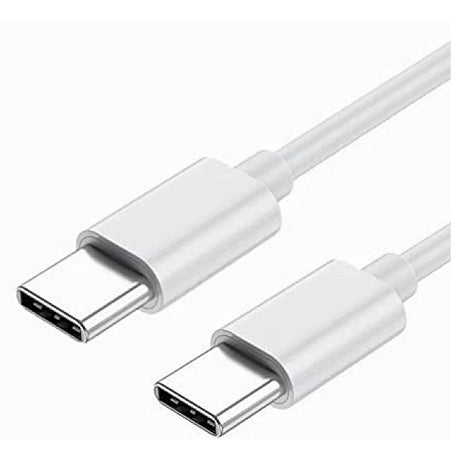 Cablu de date si Incarcare Flippy, Type-C la Type-C, lungime 1 m, alb - vivimall.ro