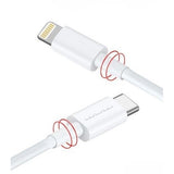 Cablu De Date USB Type-C la iPhone Flippy WUW-X181 20W 1 m, Alb - vivimall.ro