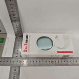 Cablu Retractabil Universal pentru Telefon, Flippy, Universal 3in1 pentru Orice Tip de Telefon, Micro-USB, Lightning, TYPE-C, 1.2M, Albastru deschis - vivimall.ro