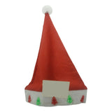 Caciulita de Mos Craciun,Flippy, cu braduti si led, rosie, marime universala, poliester - vivimall.ro