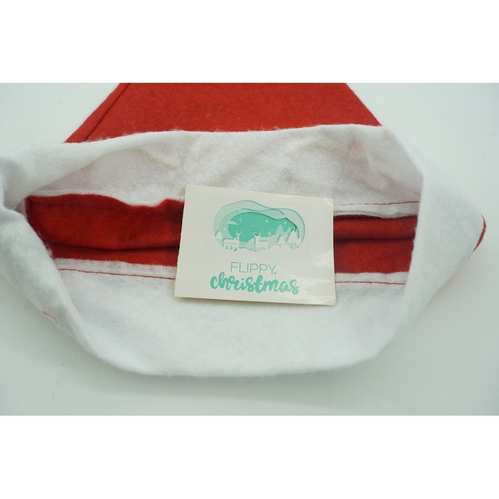 Caciulita de Mos Craciun,Vivimall, cu inscriptie 2022 ,led si muzica, rosie, marime universala, poliester - vivimall.ro