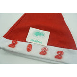 Caciulita de Mos Craciun,Vivimall, cu inscriptie 2022 si led, rosie, marime universala, poliester - vivimall.ro