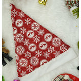 Caciulita de Mos Craciun, Vivimall,cu ornament fulg de nea si sclipici, rosie, marime universala, material textil - vivimall.ro