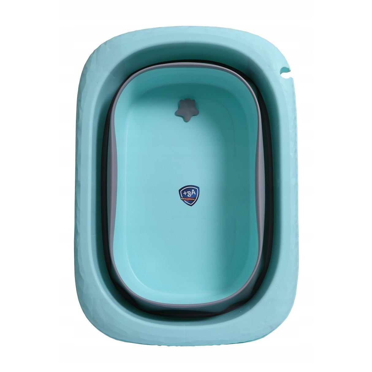 Cada Pliabila pentru Baie, Vivimall, din PP+TPE, pentru Copii 0-6 Ani, cu Picioare, Suport de Sezut, Scurgere Etans, 48.5x25x72 cm, Albastru - vivimall.ro