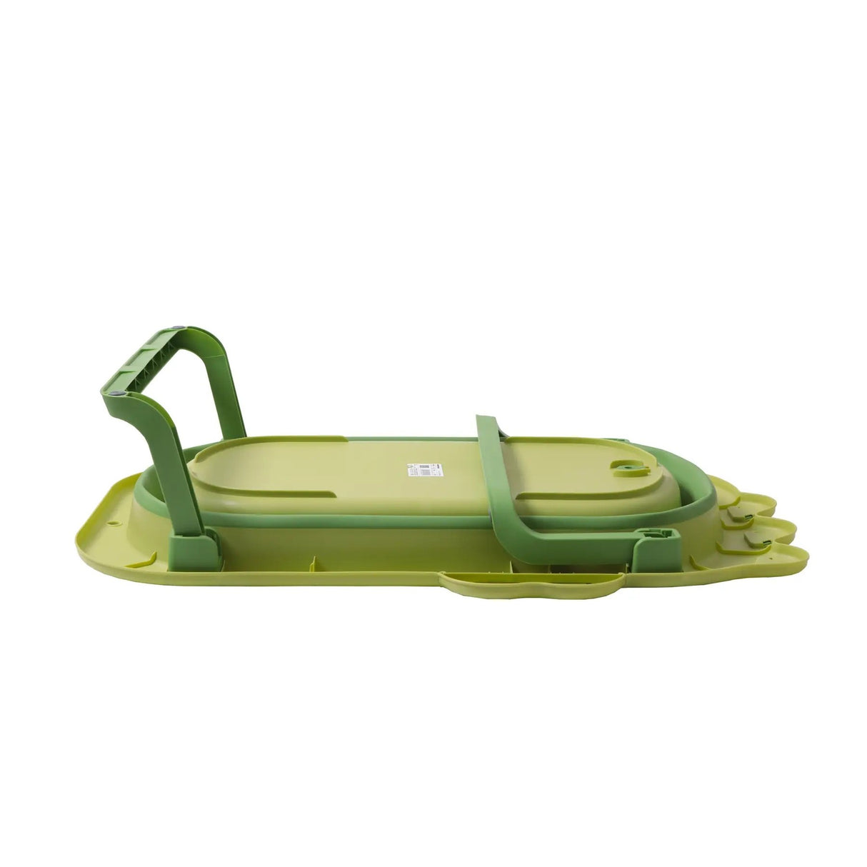 Cada Pliabila Pentru Baie, Din Pp+Tpr, Pentru Copii 0-6 Ani, Model Crocodil, Dop De Scurgere, 80X54X21 Cm - vivimall.ro