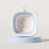 Cada Pliabila pentru Baie pentru Copii, Vivimall, Cadita pentru Bebelusi, Model Patrat pentru Fundulet, Albastru, 32x27.5x3.7 cm, 4 L - vivimall.ro