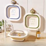 Cada Pliabila pentru Baie pentru Copii, Vivimall, Cadita pentru Bebelusi, Model Patrat pentru Picioare, Albastru, 30x30x3.5 cm, 3.5 L - vivimall.ro