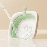 Cada Pliabila pentru Baie pentru Copii, Vivimall, Cadita pentru Bebelusi, Model Patrat pentru Picioare, Verde, 32x27.5x3.7 cm, 4 L - vivimall.ro