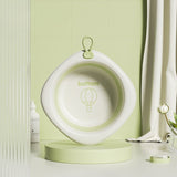 Cada Pliabila pentru Baie pentru Copii, Vivimall, Cadita pentru Bebelusi, Model Romb cu Balon, Verde, 31.5x31.5x3.5 cm, 3L - vivimall.ro