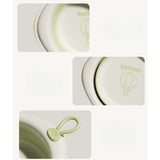 Cada Pliabila pentru Baie pentru Copii, Vivimall, Cadita pentru Bebelusi, Model Romb cu Balon, Verde, 31.5x31.5x3.5 cm, 3L - vivimall.ro