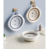 Cada Pliabila pentru Baie pentru Copii, Vivimall, Cadita pentru Bebelusi, Model Romb pentru Fata Koala, Maro, 30x30x3.5 cm, 4L - vivimall.ro